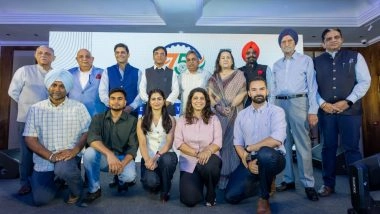 Sports News | Union Sports Minister Mansukh Mandaviya Attends NRAI's 75th Anniversary Celebrations; Launches Athlete App