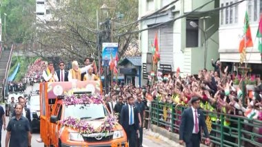 India News | PM Modi Holds Roadshow in Gangtok