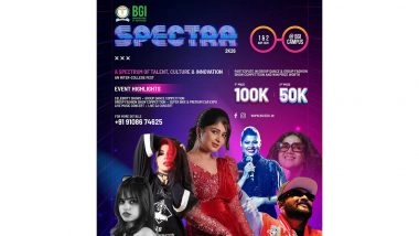 Business News | Spectra 2026: Bangalore's Ultimate Cultural Explosion Set to Ignite This May