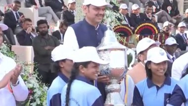 India News | Maharashtra CM Fadnavis Attends Closing Ceremony of 36th State Police Sports Competition