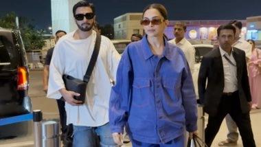 Entertainment News | Ranveer Singh Turns Protective for Deepika Padukone in First Appearance After Announcing Second Pregnancy