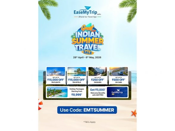 Business News | EaseMyTrip Announces 'Great Indian Summer Travel Sale', Bringing Exclusive Travel Deals for Summer Holidays