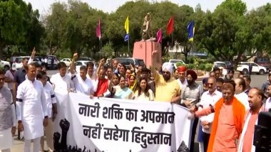 India News | Rekha Gupta Leads BJP Protest over Women's Reservation Bill, Targets Opposition