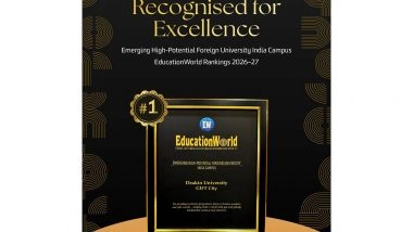 Business News | Deakin University Ranked #1 Emerging Foreign University Campus, Strengthens India's Skilling Push