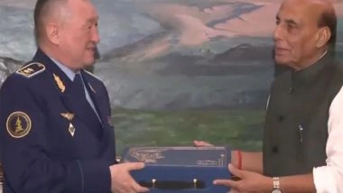 World News | Rajnath Singh Holds Bilateral Talks with Kazakhstan's Defence Minister on SCO Sidelines in Bishkek