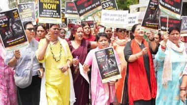 India News | Mahila Congress Stages Protest in Dehradun, Demands Immediate 33% Women's Reservation