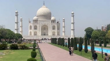 India News | Agra: Heatwave in North India Triggers Decline in Tourist Footfall at Taj Mahal