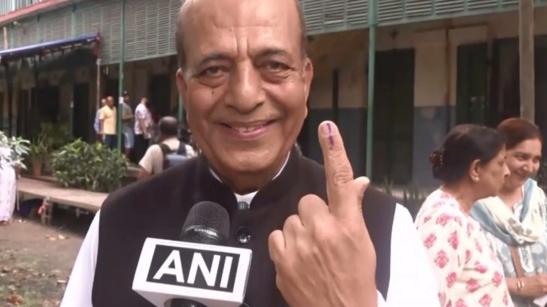 India News | Newly Appointed India's High Commissioner to Bangladesh Dinesh Trivedi Casts Vote in Kolkata's Ballygunge