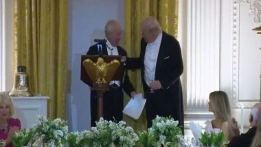 जागतिक बातम्या | ब्रिटनचा राजा चार्ल्स तिसरा यांनी ट्रम्प यांना भेटवस्तू WW2 पाणबुडीची बेल यूएस-यूके ऐक्याचा संकेत देण्यासाठी