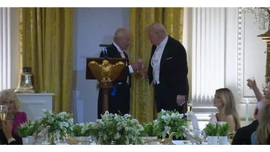 World News | King Charles III Stresses NATO's Vital Role in Defending Global Freedom During White House Toast