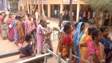 India News | West Bengal 2nd Phase Polls: Long Queues of Women as Voting Begins in Monteswar