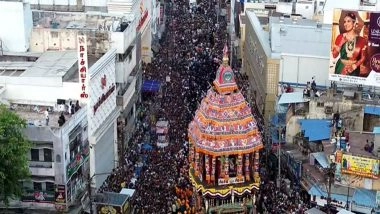 India News | Tamil Nadu: Grand Chithirai Festival Car Procession in Madurai Draws Thousands of Devotees