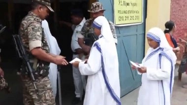 India News | West Bengal Polls: St Mary's Church School Nuns Cast Votes as Phase 2 Polling Underway Across 142 Seats