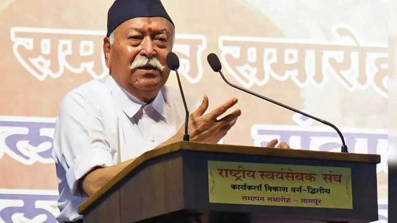 Business News | RSS Chief Dr. Mohan Bhagwat Will Interact with Tribal Ekal Teachers