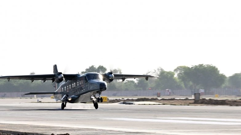 India News | Rajasthan: Flights Resume at Jodhpur as IAF Dornier Lands After Runway Upgrade