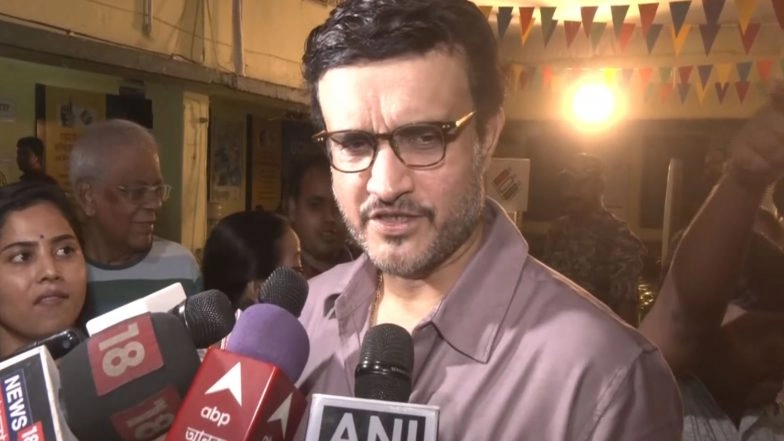 Sports News | West Bengal 2nd Phase Polls: Sourav Ganguly Casts Vote in South 24 Parganas