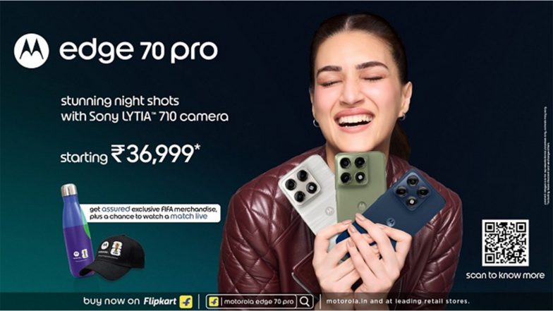 Business News | Motorola Edge 70 Pro Goes on Sale with 50MP Sony-LYTIA™ Camera, FIFA Goodies & a Chance to Watch the FIFA World Cup 2026 - Starting Rs 36,999*