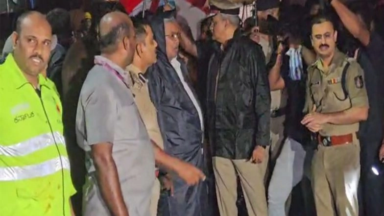 India News | Bengaluru: Seven Dead in Wall Collapse Near Bowring Hospital; CM Reviews Situation at Site