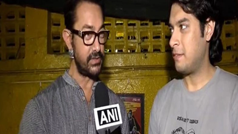 Entertainment News | Aamir Khan, Son Junaid Attend Mumbai Indians Vs Sunrisers Hyderabad Match at Wankhede