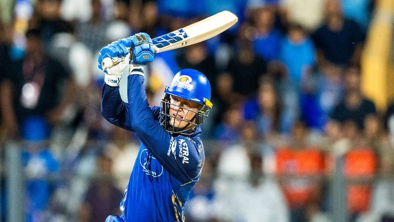 Sports News | IPL 2026: Rickelton's 123* off 55 Balls Guides MI to 243/5 Against SRH