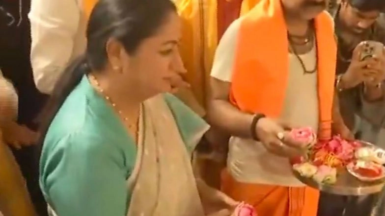 India News | Delhi CM Rekha Gupta Attends 'Prana Pratishtha' Ceremony at City's Ram Temple Gaushala