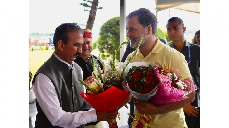 India News | Rahul Gandhi Lands in Himachal's Kangra to Attend Congress Training Session