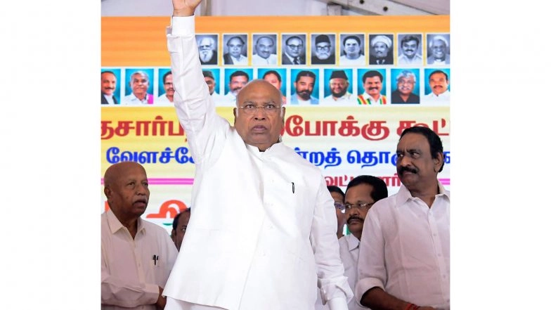 India News | Congress President Kharge Hopeful of UDF Win in Kerala, DMK Alliance Victory in Tamil Nadu After Exit Polls