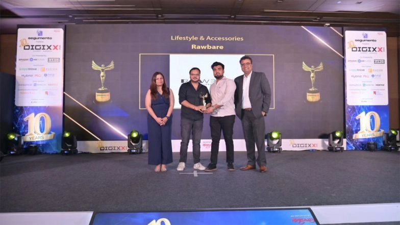 Business News | Rawbare Wins Gold in Lifestyle & Accessories at Adgully DIGIXX 2026; Founder & CEO Affan Ahmad Honoured as Luminary