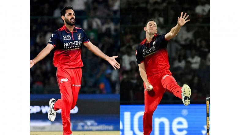 Sports News | RCB Vs GT: A Look at Bhuvneshwar-Hazlewood's Exciting Match-up Against Titans' Top 3
