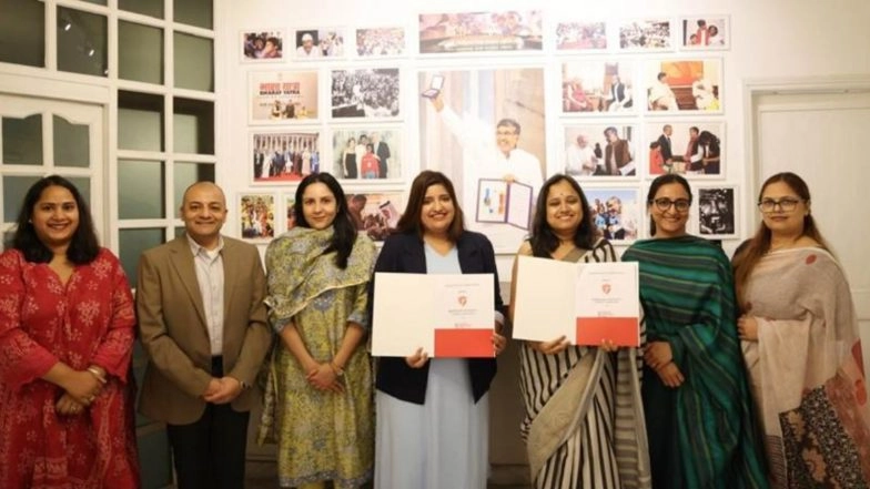 Business News | Rishihood University Signs MoU with Satyarthi Movement for Global Compassion (SMGC) to Create Internship and Research Opportunities for Its Students