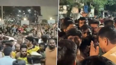 Surat: Crowd Attempts To Storm Police Station After Minor Girl Molested While Returning From Coaching Classes in Althan (Watch Video)