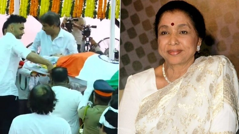 Asha Bhosle Funeral: Legendary Singer Cremated With Full State Honours at Mumbai&rsquo;s Iconic Shivaji Park