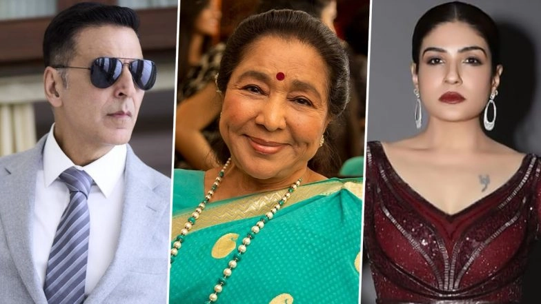 Asha Bhosle Passes Away: Akshay Kumar, Raveena Tandon, Karan Johar and Others Pay Heartfelt Tribute to Late Legendary Singer (See Post)