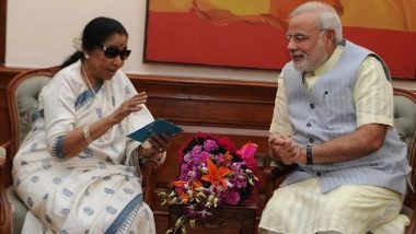 &lsquo;Touched Countless Hearts&rsquo;: PM Narendra Modi Expresses Grief Over Passing Away of Legendary Singer Asha Bhosle