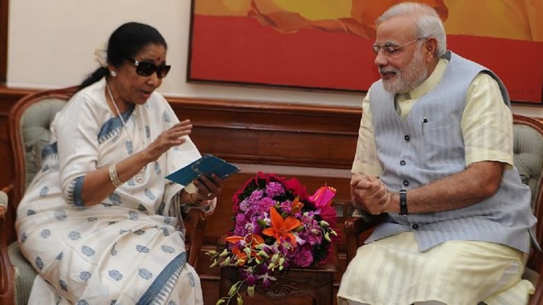 ‘Touched Countless Hearts’: PM Narendra Modi Expresses Grief Over Passing Away of Legendary Singer Asha Bhosle