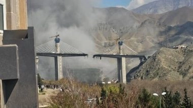 US-Israeli Strikes Hit Iran&rsquo;s B1 Bridge in Karaj, 8 Civilians Killed, 95 Injured in Deadly Attack (Watch Videos)