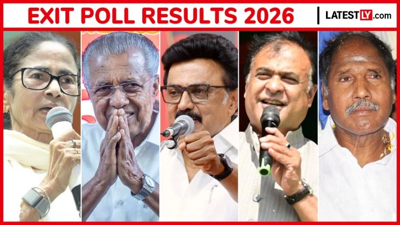 Exit Poll Result 2026: BJP Projected To Win Assam, Dislodge Trinamool Congress in West Bengal; LDF To Lose in Kerala