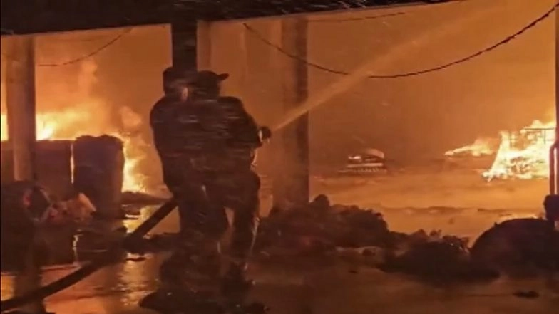 Kandla SEZ Fire: Massive Fire Breaks Out at Textile Unit in Gujarat