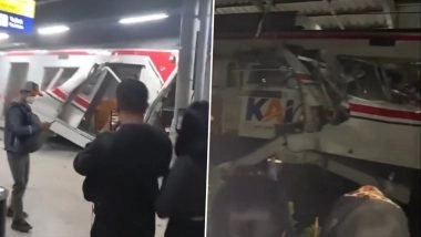 Indonesia Train Crash: 2 Trains Collide at Bekasi Timur Station on Outskirts of Jakarta, Casualties Reported (Watch Videos)