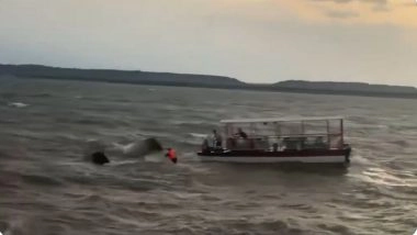 Jabalpur Bargi Dam Tragedy: 5 Dead, Over 10 Missing As Tourist Cruise Capsizes During Sudden Storm in Madhya Pradesh (Watch Videos)