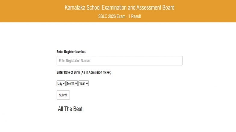 Karnataka SSLC Class 10 Result 2026 Declared at karresults.nic.in, Know Steps To Check Scorecard