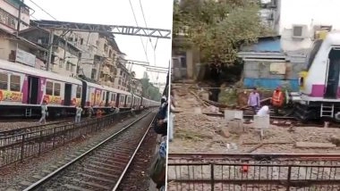 Mumbai Local Train Services Disrupted on Central Line After Empty Rakes Derail Near Dombivli Station, Derailment Triggers Peak-Hour Chaos (Watch Videos)