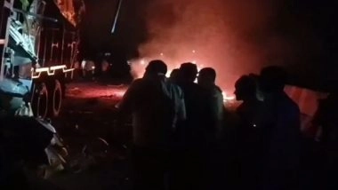 Mirzapur Road Accident: 11 Killed in Multi-Vehicle Collision Near Drumandganj As SUV and Car Catch Fire After Truck Crash (Watch Videos)