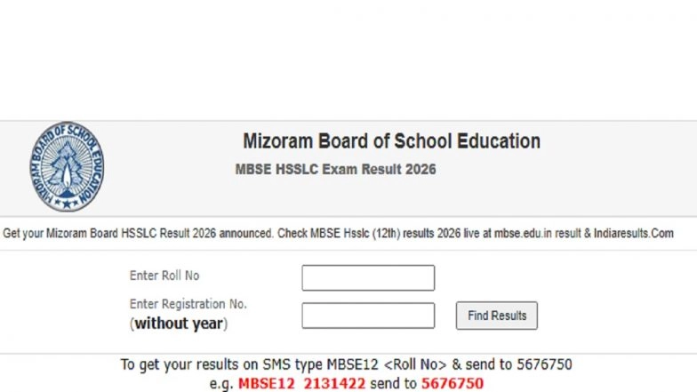 Mizoram Board HSSLC Result 2026 Out at mbse.edu.in or mbseonline.com; Know Steps To Check Class 12 Scores