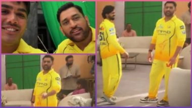 IPL 2026: MS Dhoni Makes Appearance in Ayush Mhatre's Vlog for CSK (Watch Video)