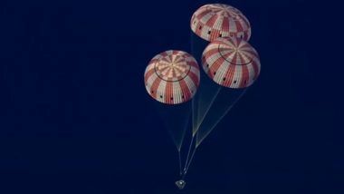 NASA&rsquo;s Artemis II Astronauts Splash Down in Pacific Ocean After Historic Moon Mission (Watch Video)