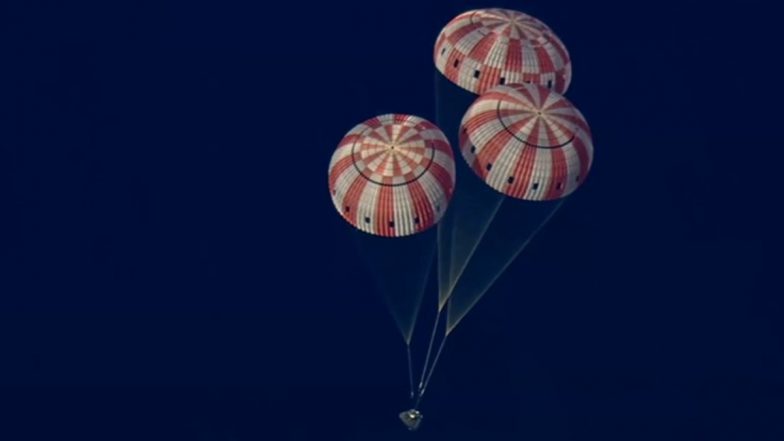 NASA’s Artemis II Astronauts Splash Down in Pacific Ocean After Historic Moon Mission (Watch Video)