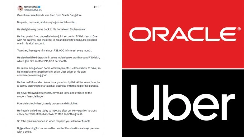Oracle Layoffs: Laid-Off Employee Turns Uber Driver, Earns INR 43,000 Monthly Interest After Losing Job; Here&rsquo;s How