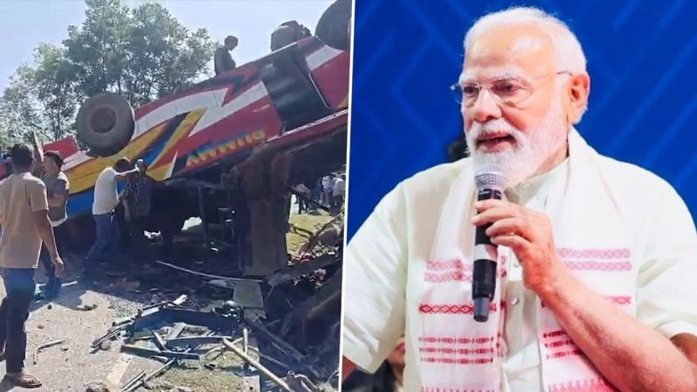 Udhampur Bus Accident: PM Narendra Modi Expresses Grief Over Loss of Lives in Jammu and Kashmir, Announces Ex-Gratia of INR 2 Lakh