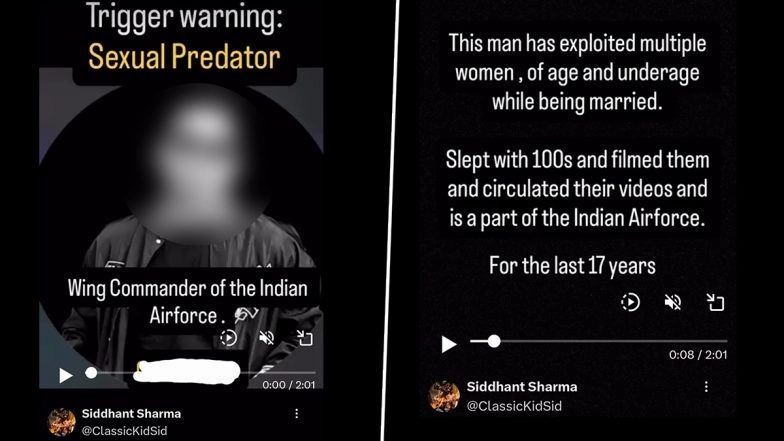 IAF Wing Commander, Wife Accused of S*xual Exploitation, Blackmail by Singer Siddhant Sharma